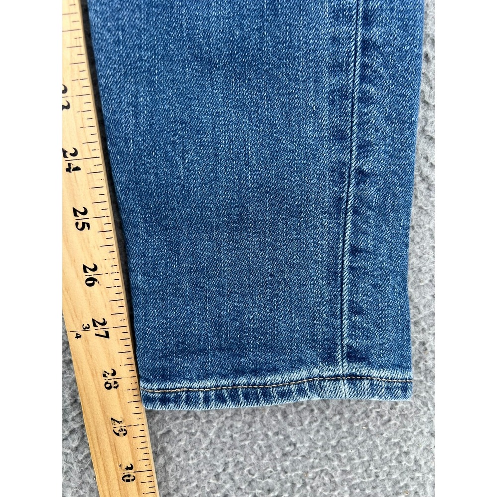 Levis Premium Jeans Womens 26 721 High Rise Skinny Light Wash Stretch Distressed - Picture 7 of 15